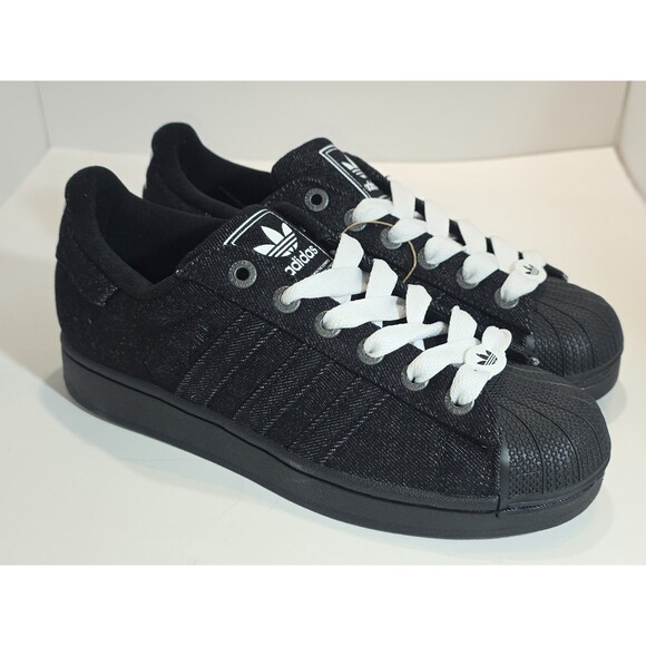Authentic Adidas Superstar II Black- Unisex Sneakers JQ2310 Size M7 /W8 main image 10